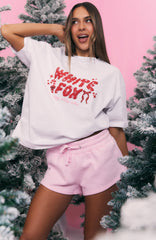 Christmas Feeling Oversized Tee White