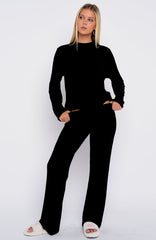 Slow Life Pyjama Pants Black