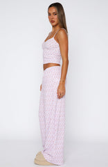 Snuggle Season Pyjama Pants Purple Floral