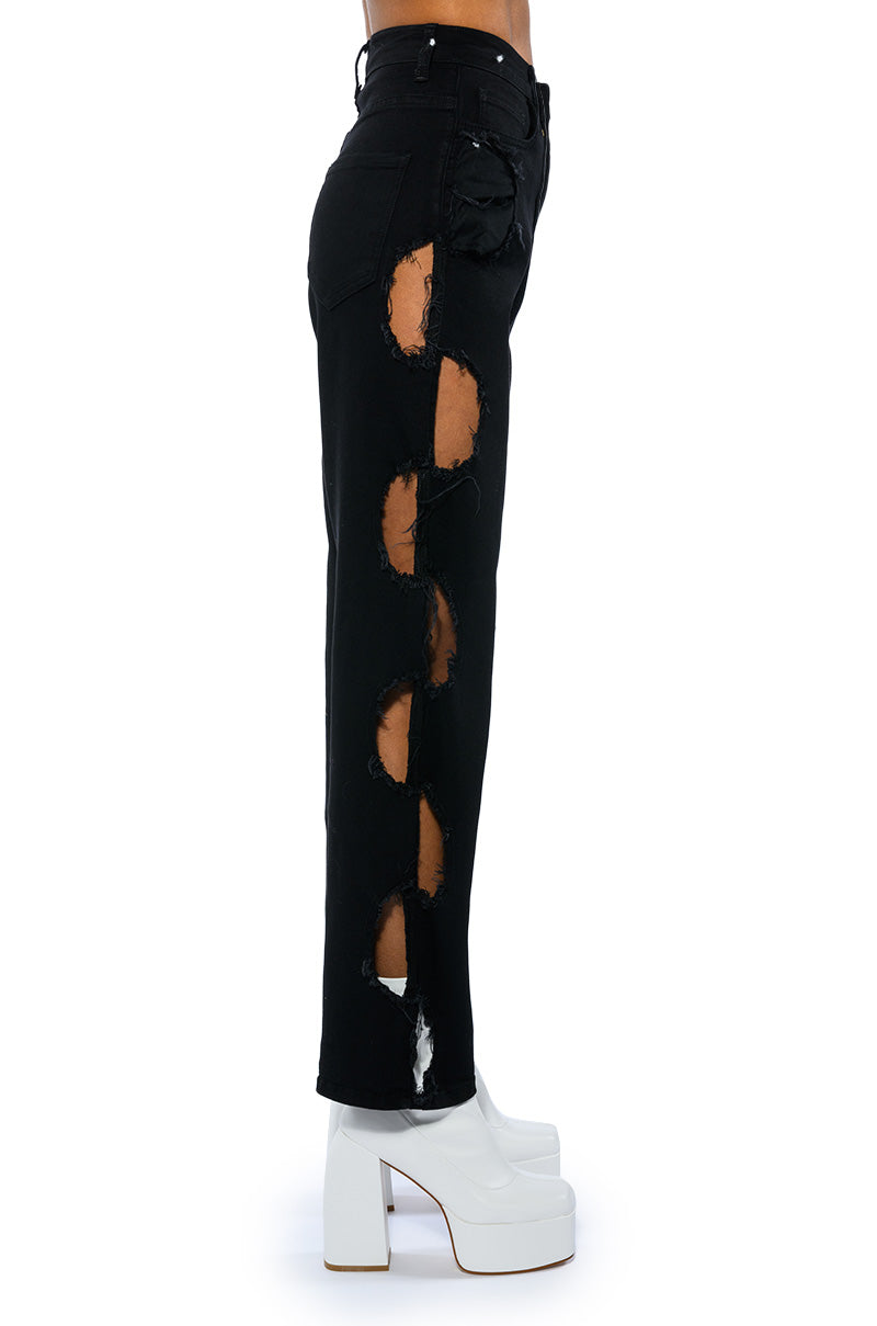 WHITLEY CUT OUT RELAXED FIT JEANS