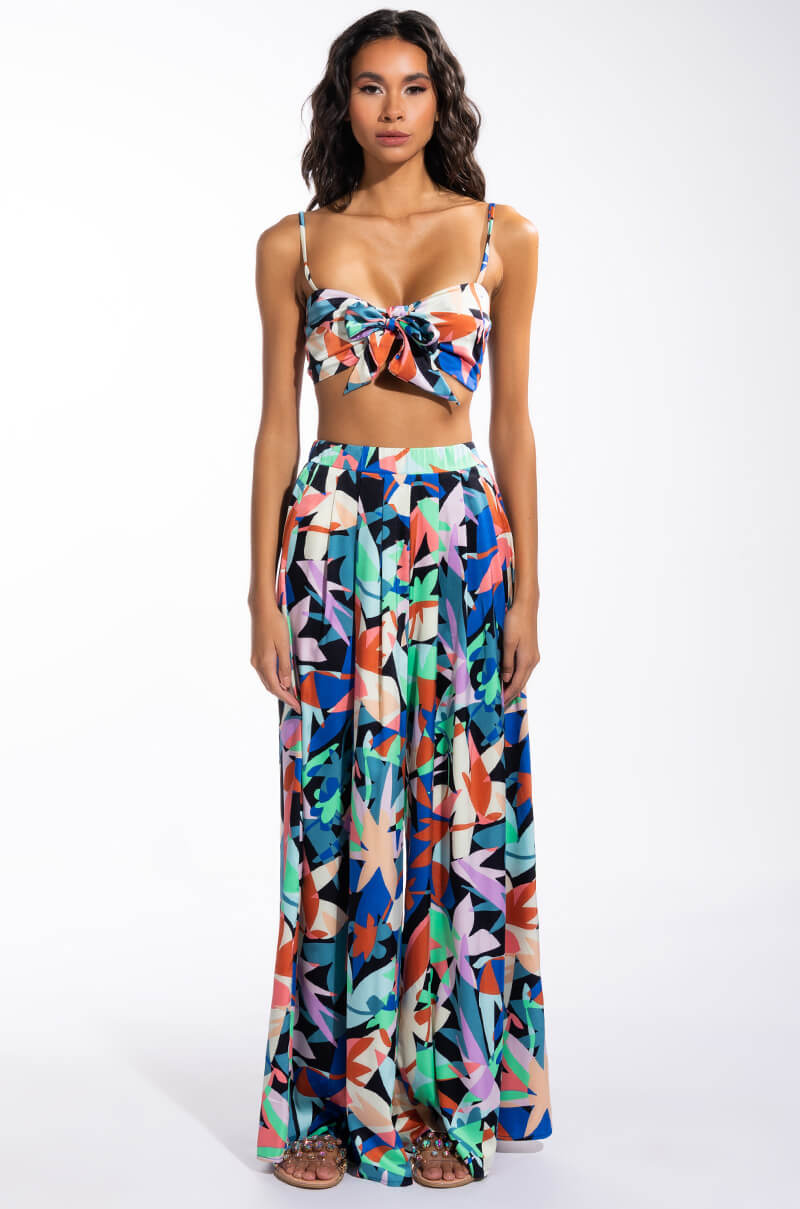 WHOLE LOTTA LOVIN SATIN TIE FRONT BRALETTE
