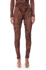 WILD CHEETAH PRINT LEGGINGS