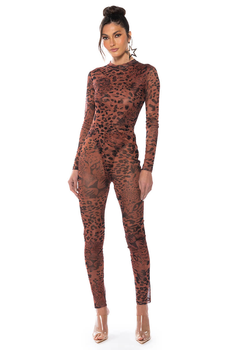 WILD CHEETAH PRINT LEGGINGS