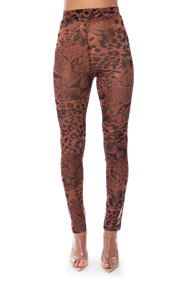 WILD CHEETAH PRINT LEGGINGS