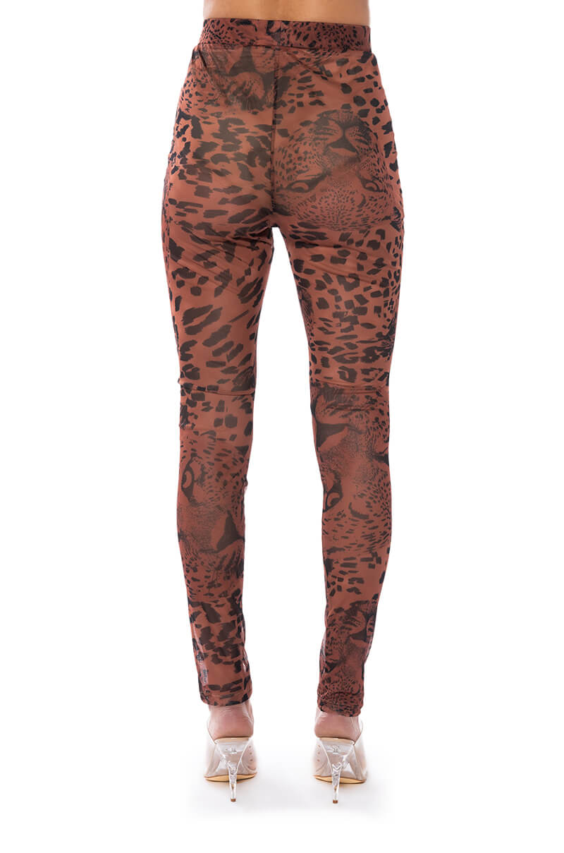 WILD CHEETAH PRINT LEGGINGS