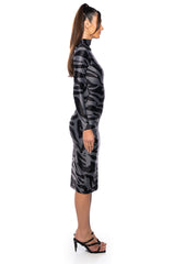 WILD NIGHTS EVERY NIGHT PRINTED MIDI DRESS