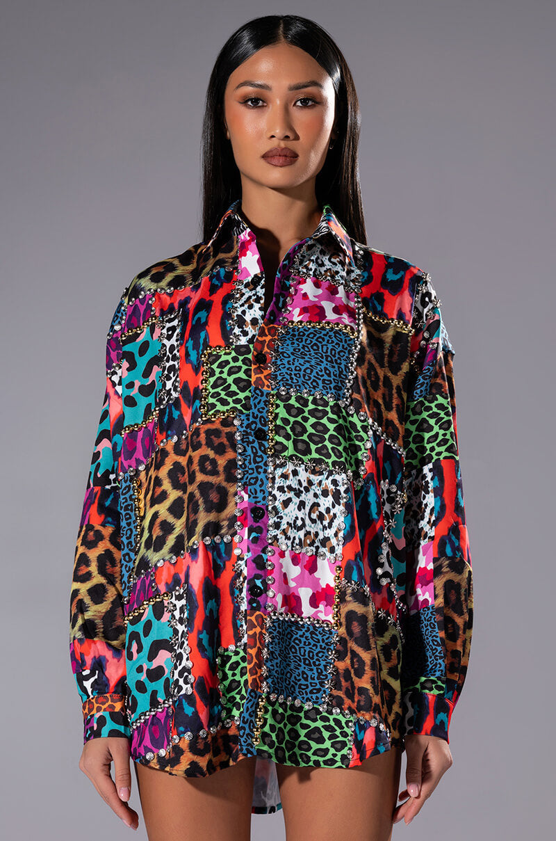 WILD ONE EMBELLISHED BUTTONDOWN