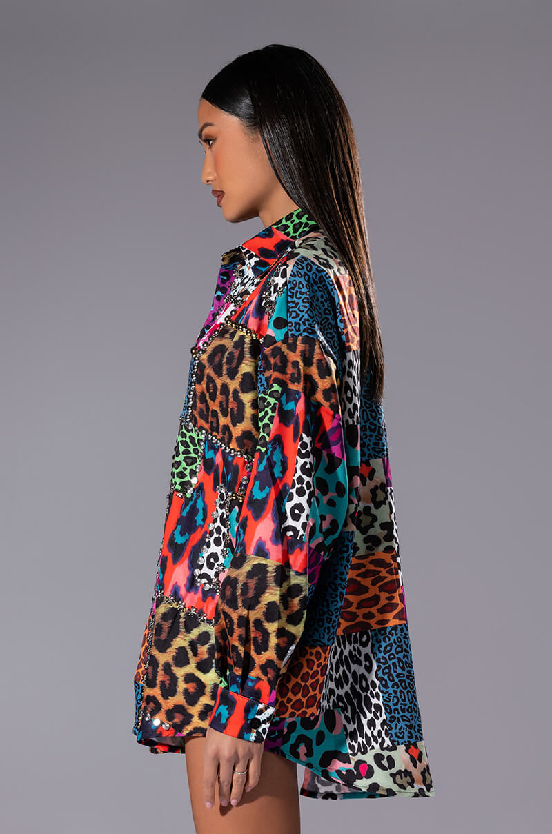 WILD ONE EMBELLISHED BUTTONDOWN