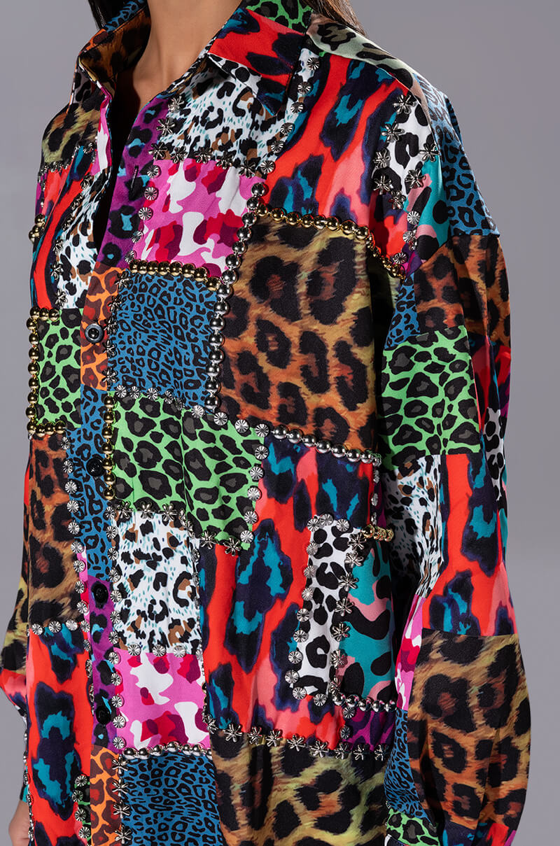 WILD ONE EMBELLISHED BUTTONDOWN