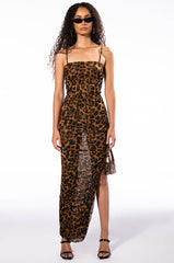 WILD SIDE MESH MAXI DRESS