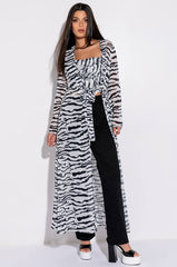 WILD THANG CHIFFON DUSTER