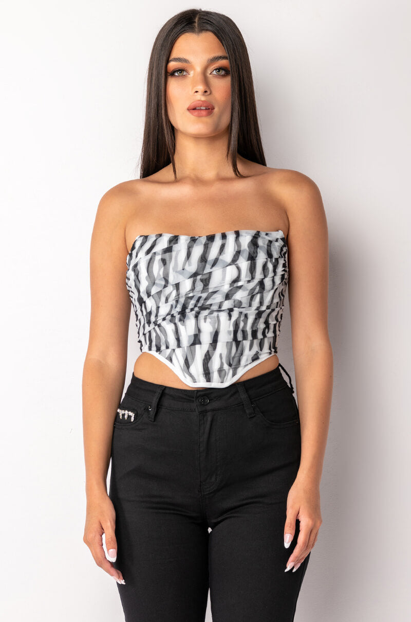 WILD THANG MESH BUSTIER