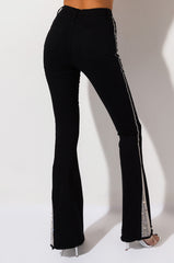 SEXY RHINESTONE DENIM HIGH RISE DENIM