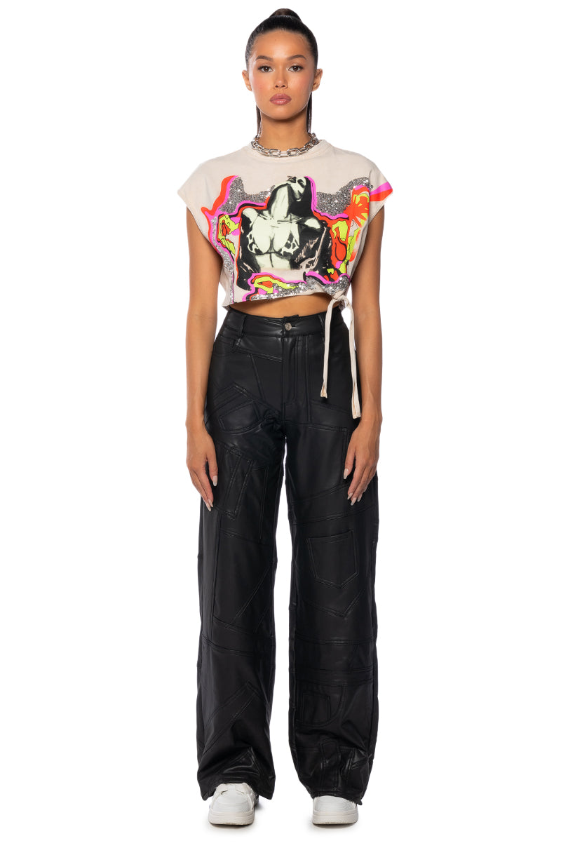 WILDIN OUT CUT OFF GRAFFITI TEE