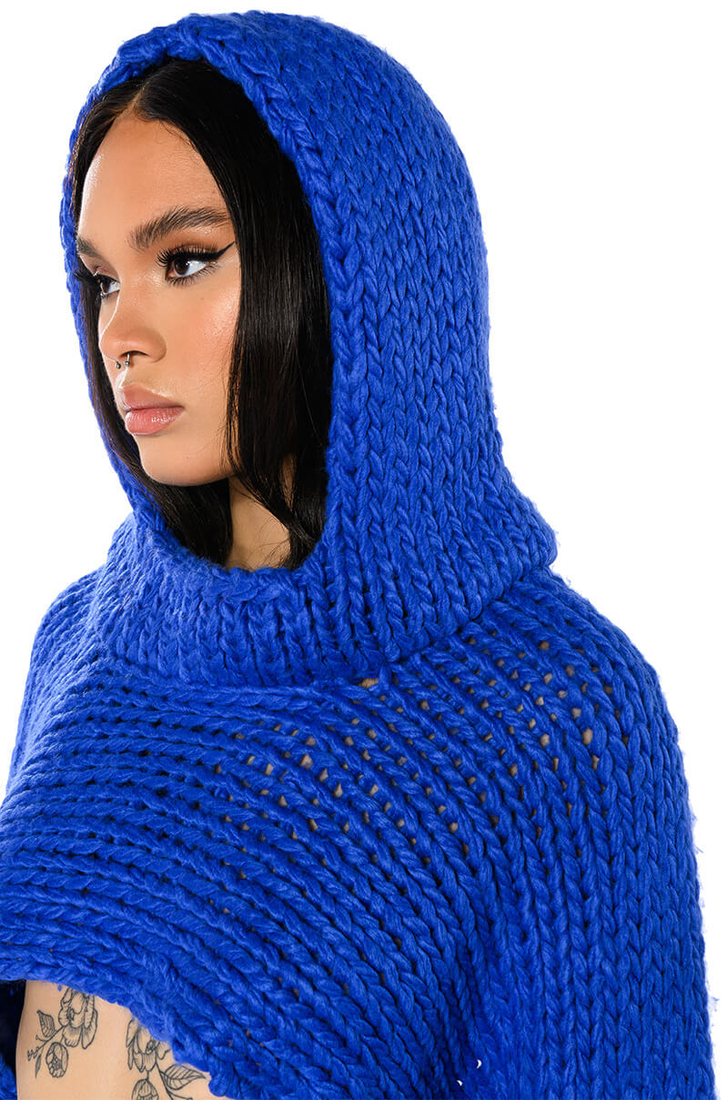 WILLA CROPPED HOODED SWEATER