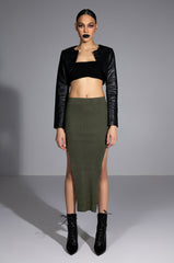 WILLA KNIT MIDI SKIRT