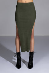 WILLA KNIT MIDI SKIRT