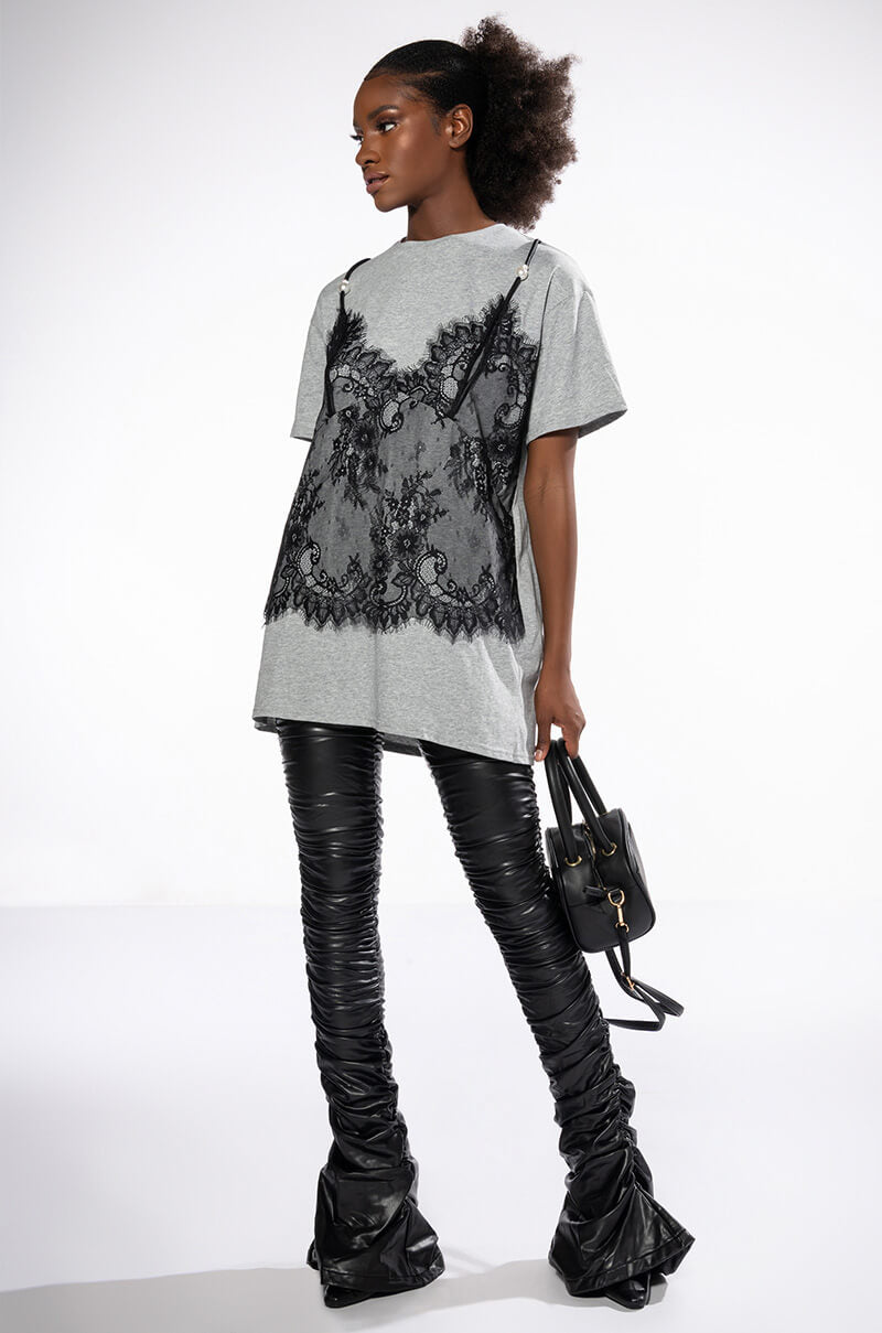 WINNY LACE DETAIL TSHIRT
