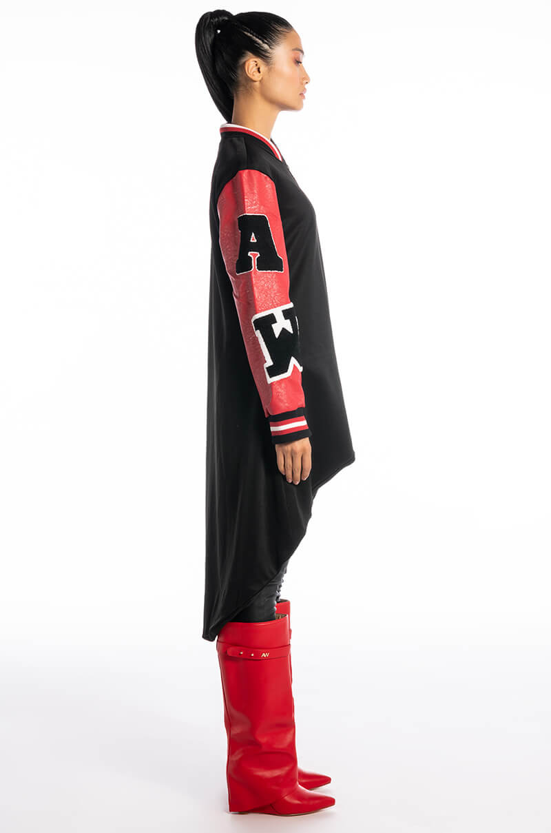 DUA HI LOW SCUBA VARSITY BOMBER TRENCH