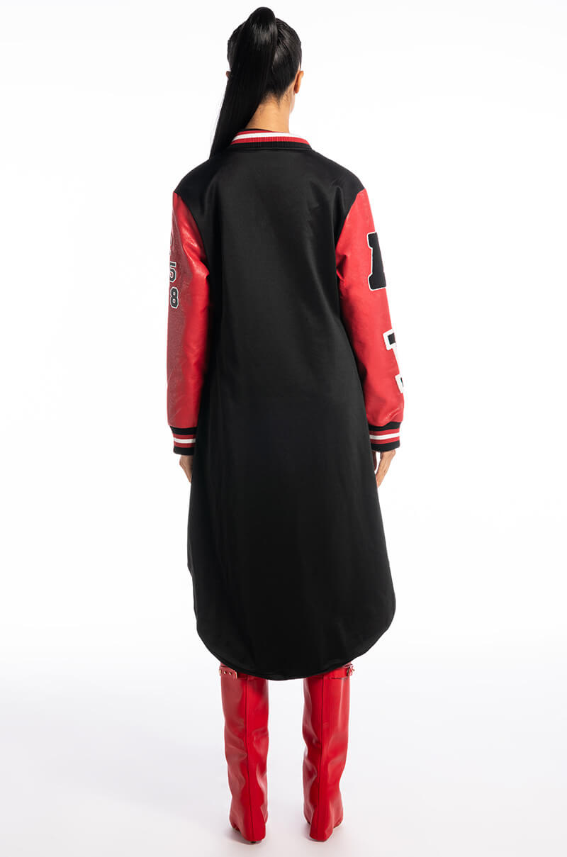 DUA HI LOW SCUBA VARSITY BOMBER TRENCH