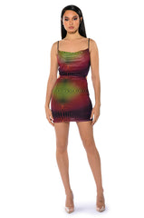 WORTH EVERYTHING PRINTED MINI DRESS