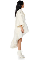 WRESTLER HI-LO BROCADE TRENCH