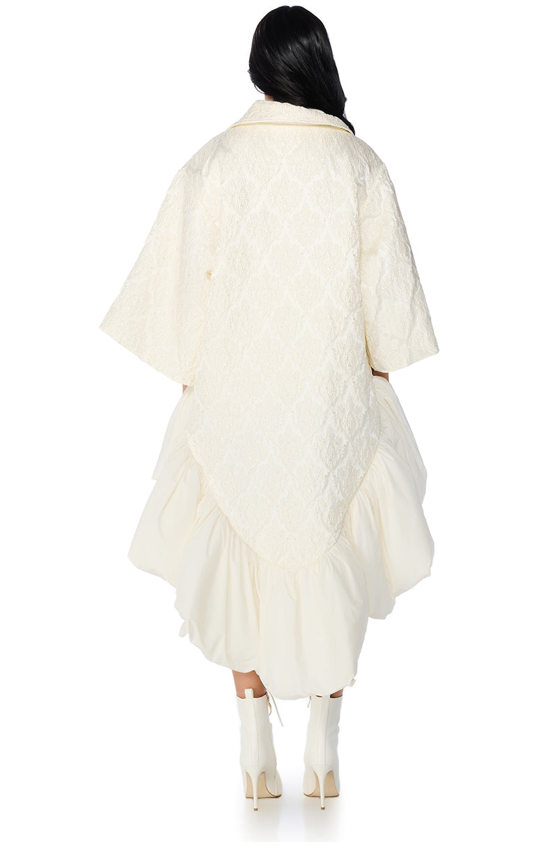 WRESTLER HI-LO BROCADE TRENCH