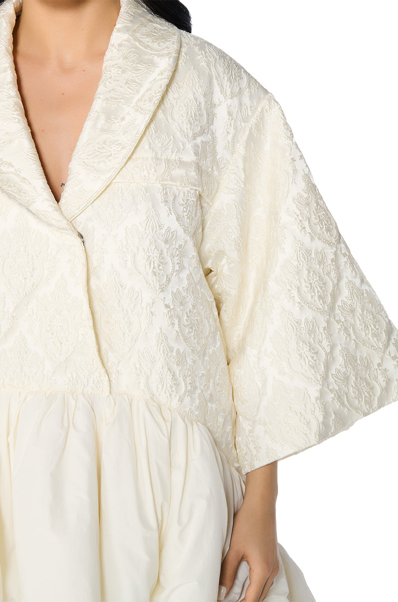 WRESTLER HI-LO BROCADE TRENCH