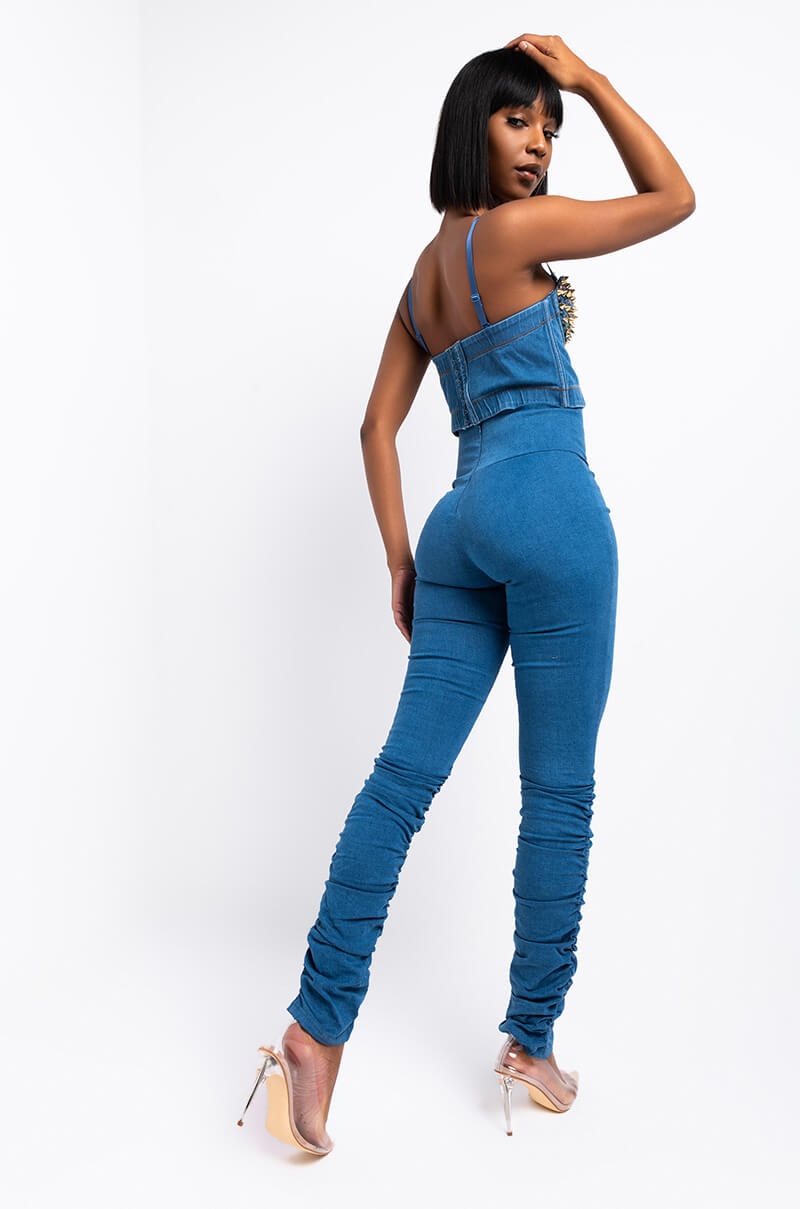 X.O HIGH RISE STACKED DENIM