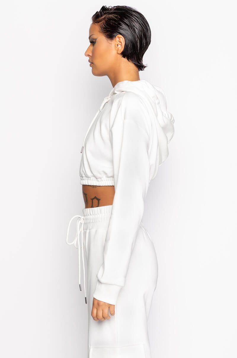 YAYA CROPPED CARGO HOODIE