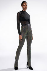 YOU CAN'T HANDLE THIS MESH RHINESTONE PANT