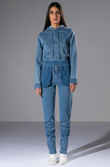 YOU OUGHTA KNOW DENIM HOODIE
