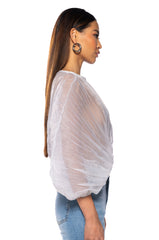 YOUR PRETTIEST PROBLEM PLEATED BODYSUIT