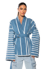 ZEN DENIM KIMONO JACKET