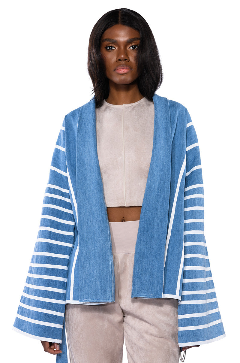 ZEN DENIM KIMONO JACKET