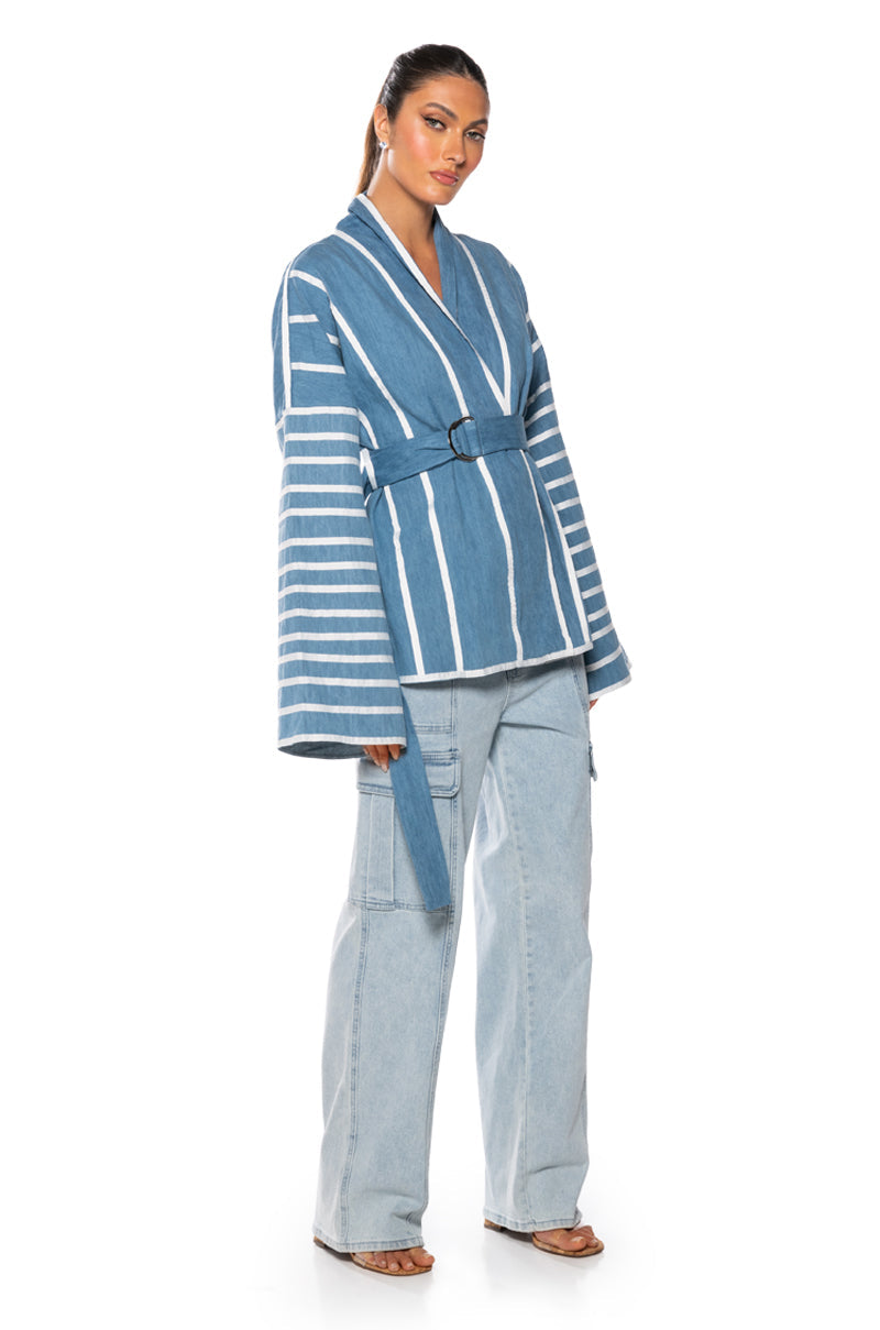 ZEN DENIM KIMONO JACKET