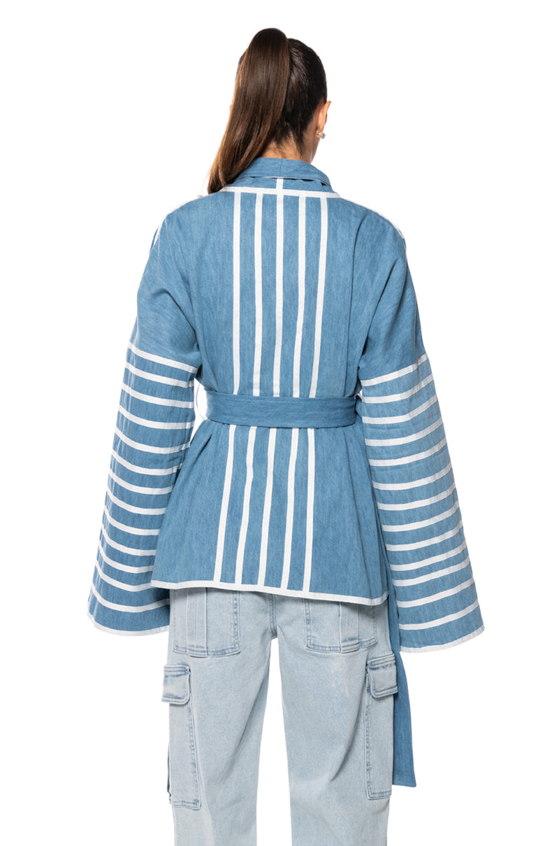 ZEN DENIM KIMONO JACKET