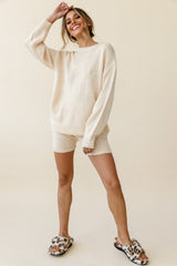 Denver Knit Lounge Shorts Cream