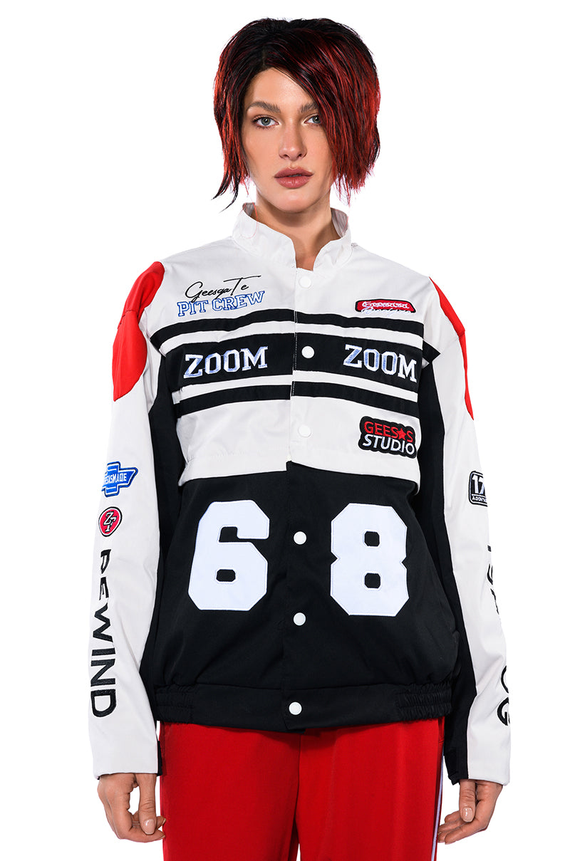 ZOOM ZOOM TWO IN ONE BOMBER SKIRT SET