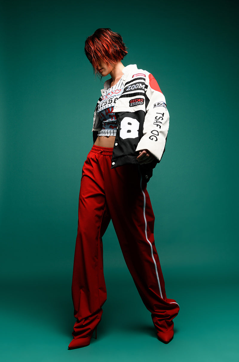 ZOOM ZOOM TWO IN ONE BOMBER SKIRT SET
